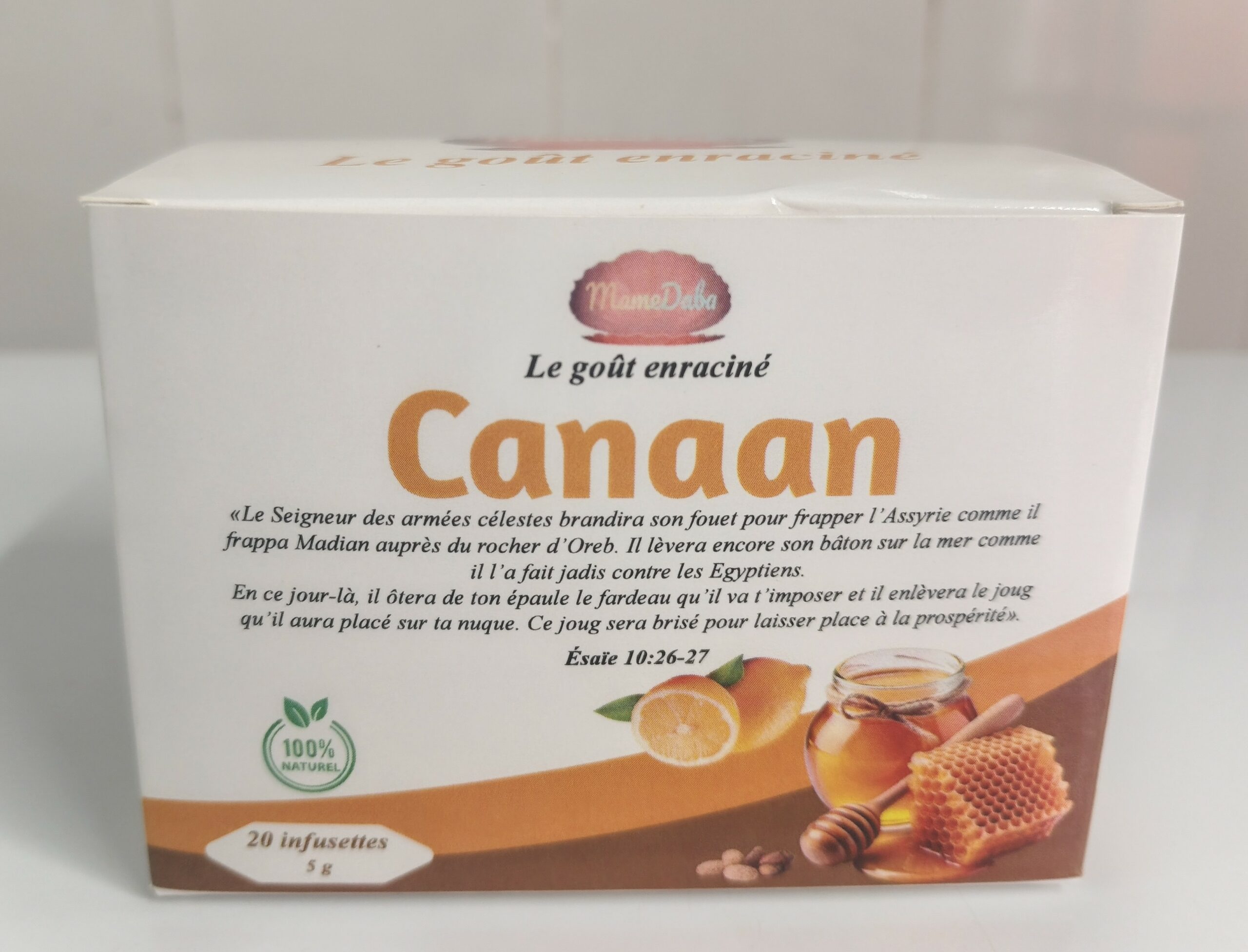 Infusion Canaan à base de gingembre, miel, citron et petit-cola