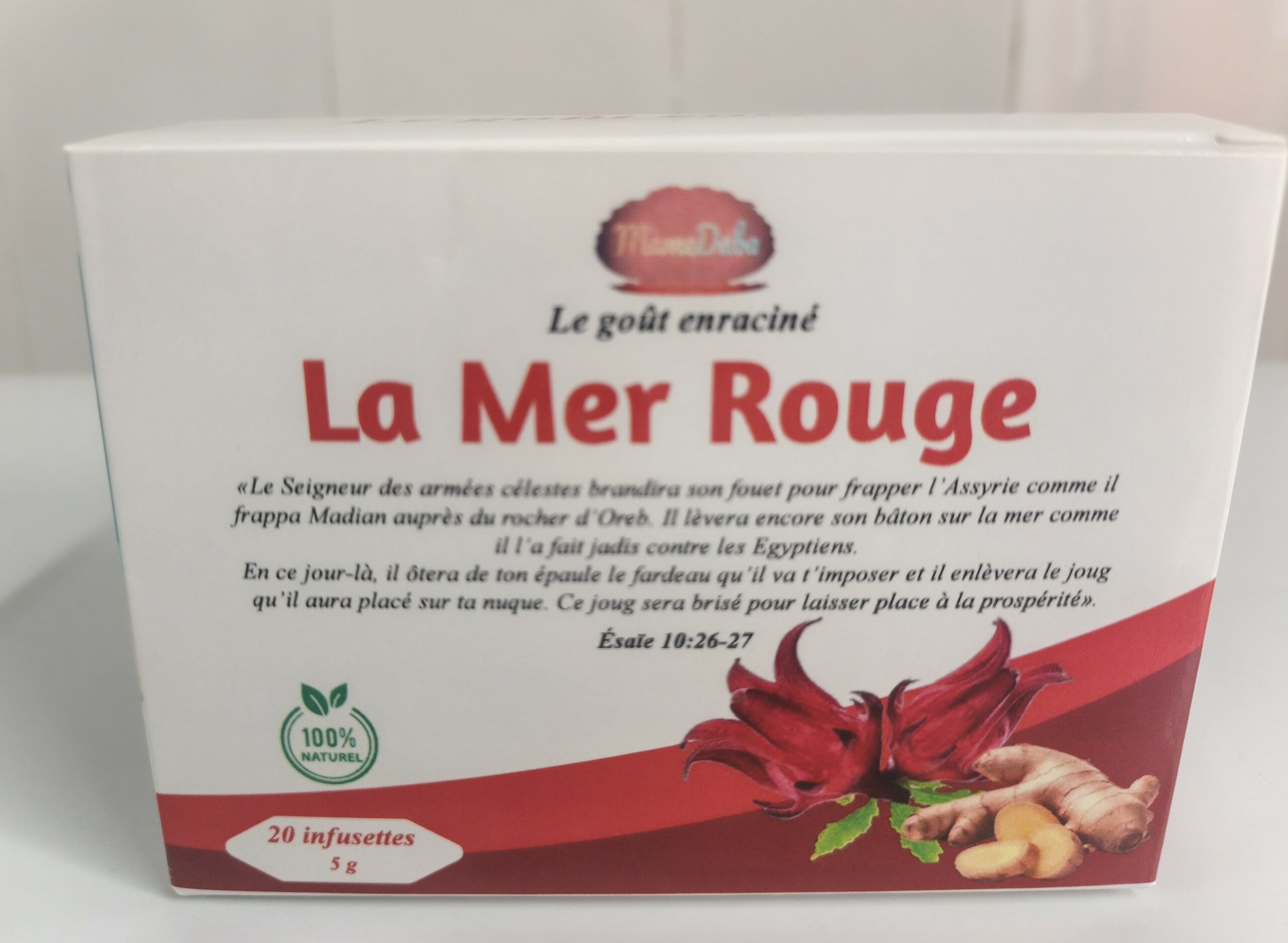 Infusion La mer rouge à base de bissap et gingembre