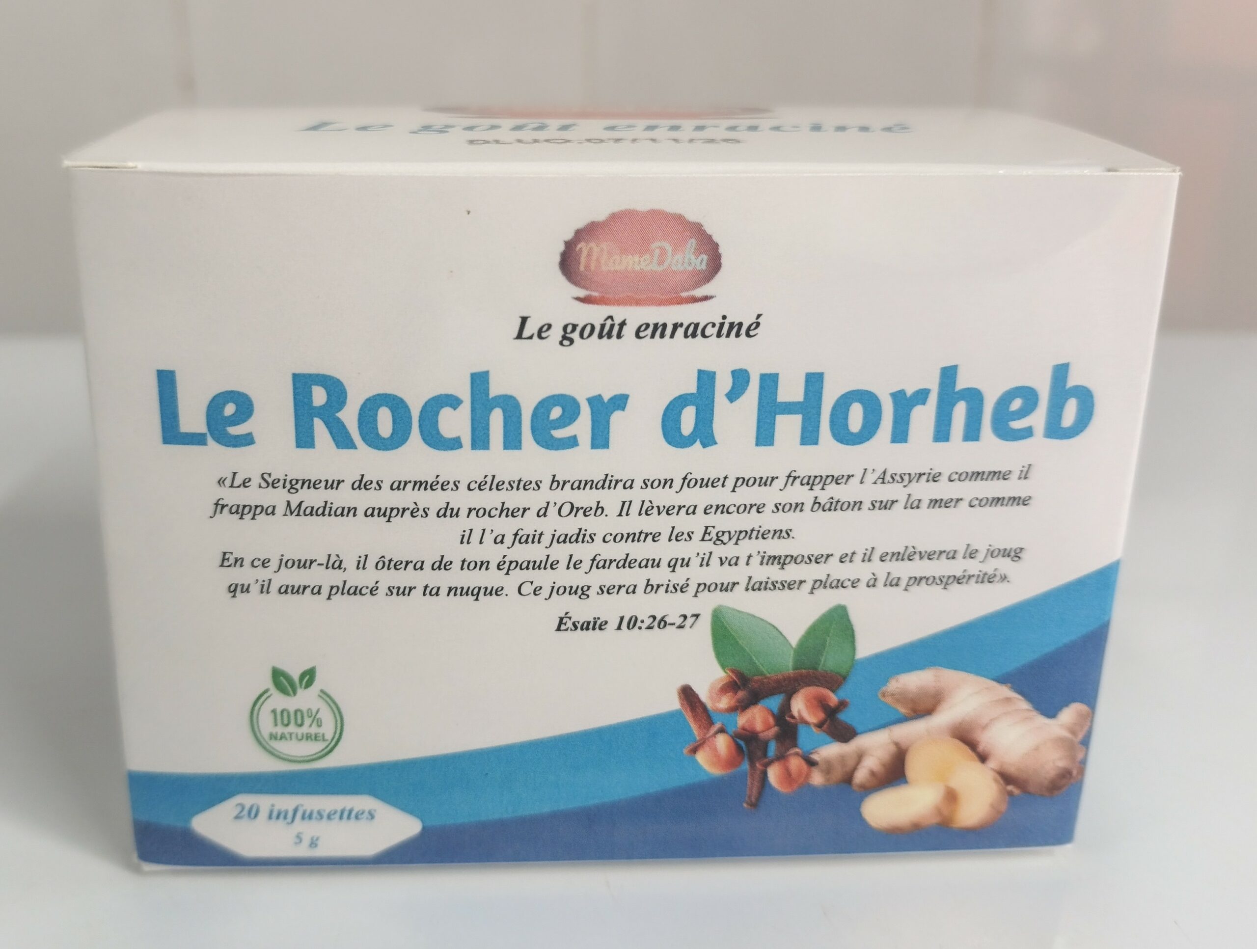 Infusion Le rocher d'Oreb à base de gingembre et de clou de girofle